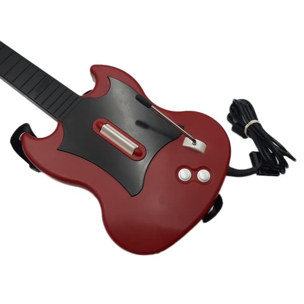 Guitar Hero Gitarr Röd med kabel Playstation 2 (Begagnad)