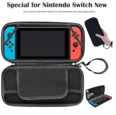 Fodral för Nintendo Switch Hård Förvaringsväska Svart