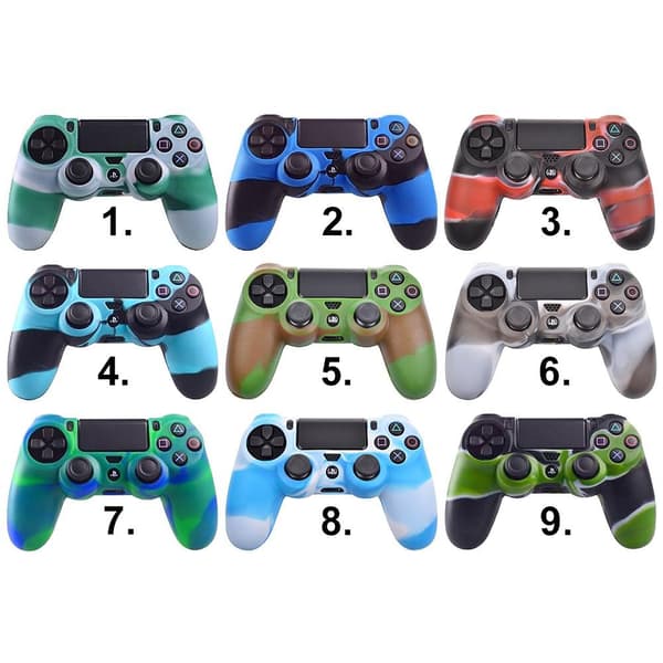 Silikonisuoja / Suoja PS4-ohjaimelle – Kamouflage