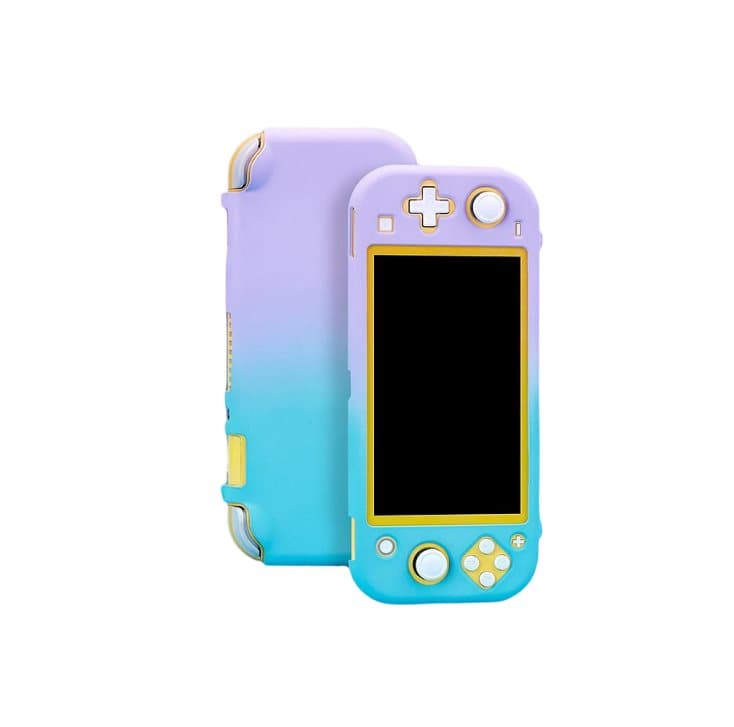 Skyddsfodral kompatibelt med Nintendo Switch Lite PC lila/grön