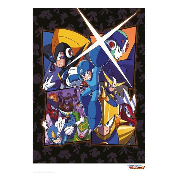 Mega Man Legacy Litografi Limitierad endast 5000 i världen Capcom