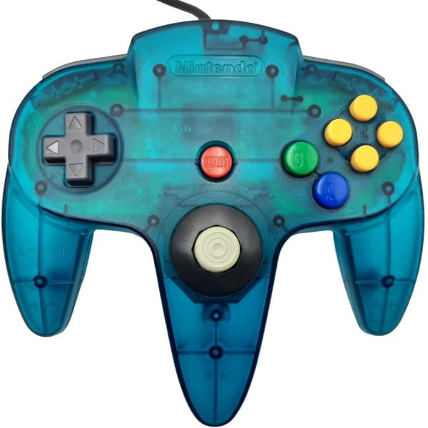 Håndkontroll Original Ice Blue Nintendo 64 N64 (Brukt)