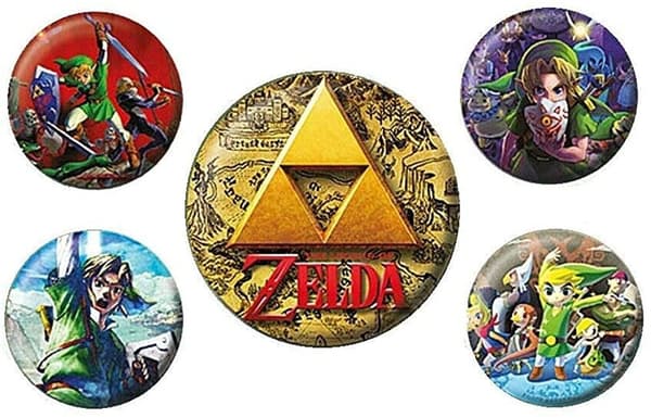 The Legend of Zelda Badge Pack Officiell Nintendo produkt
