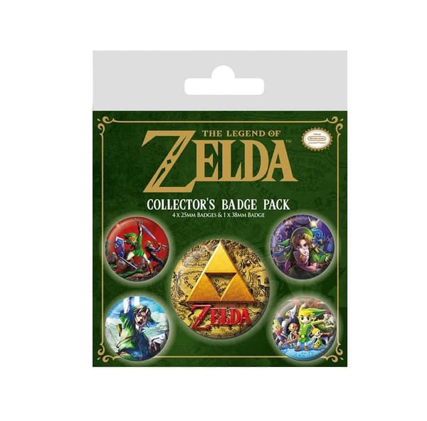 The Legend of Zelda Badge Pack Officiell Nintendo produkt
