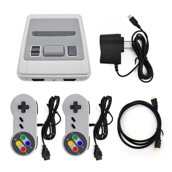 Super Mini NES , Nintendo med Två Handkontroller, 600 NES Spel, HDMI