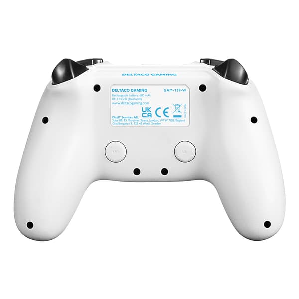 Deltaco Gaming Ohjain Playstation 4 - Valkoinen