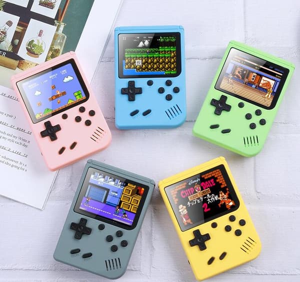 Portabel Spelkonsol, 500st NES och SNES Spel, Nintendo / Super Nintendo, 500i1 - Grön