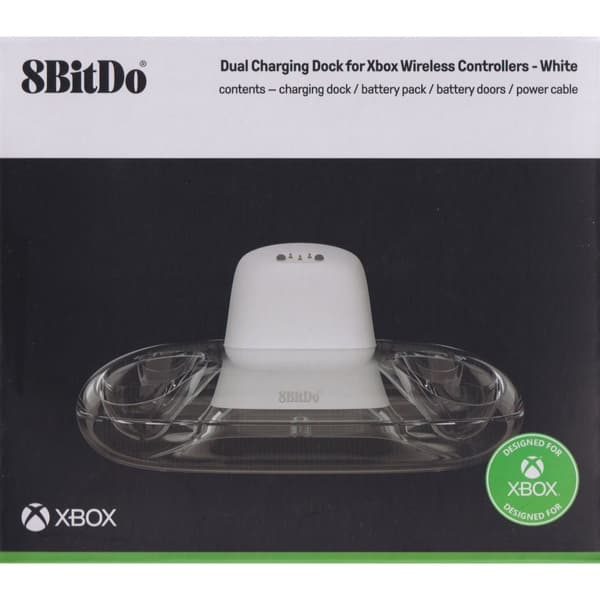 8BitDo Dual Charging Dock Xbox White