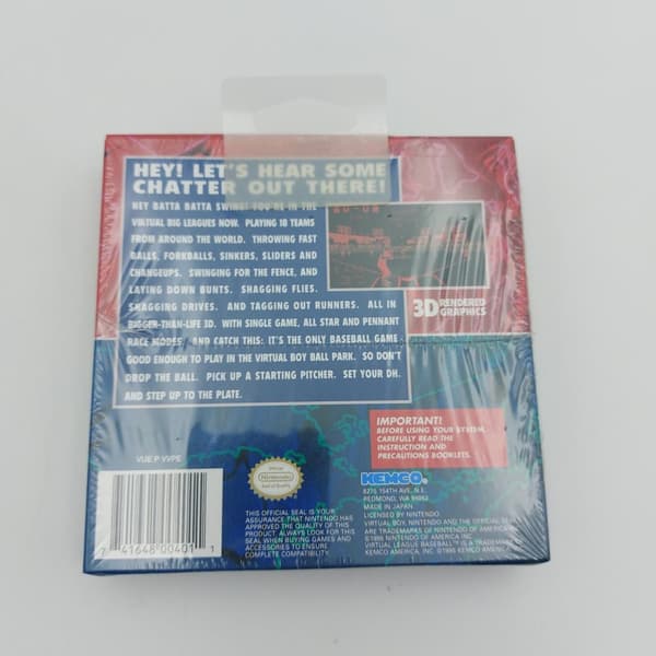 Virtual League Baseball Virtual Boy (NTSC-U, Used, Wrapped)