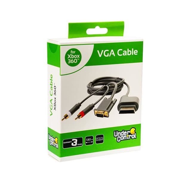 XBOX 360 VGA-kabel - Anslut din konsol till din TV eller datorskärm