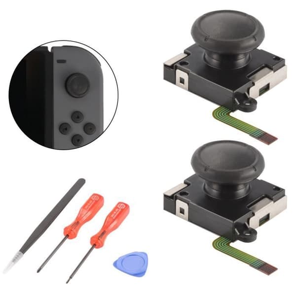 XCSOURCE 2st 3D Analog Thumbstick Joystick Rocker DIY-modul med installationsverktyg för Nintendo Switch Joy-Con Controller