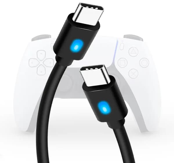 Laddkabel Dubbla USB-C till Playstation 5 / Xbox Series X|S / Nintendo Switch