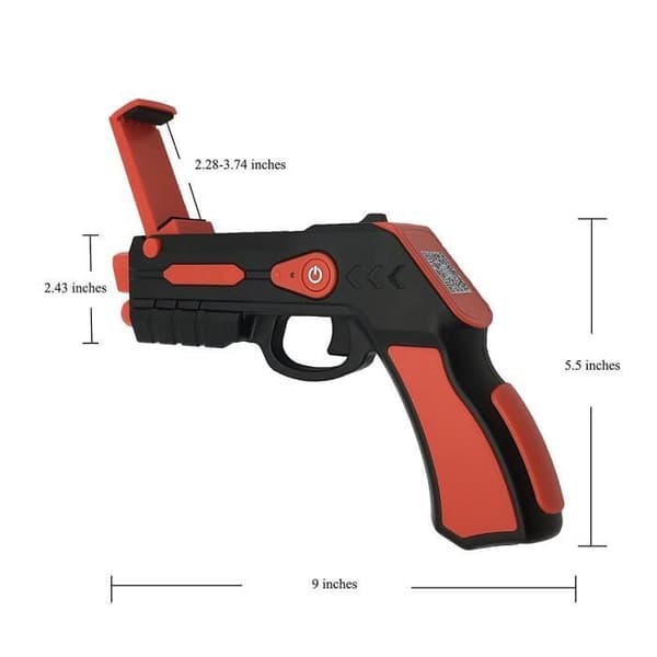 Ansluten augmented reality-pistol