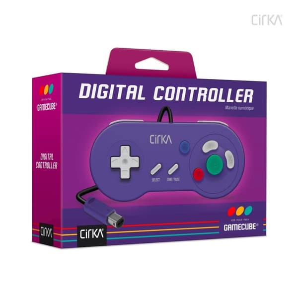 Trådad Handkontroll Kompatibel med Nintendo GameCube Lila