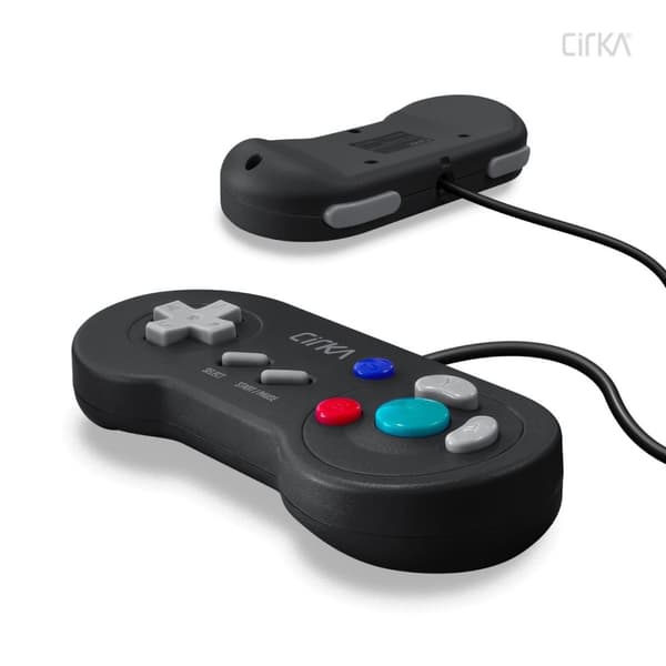 Trådad Handkontroll Kompatibel med Nintendo GameCube Svart