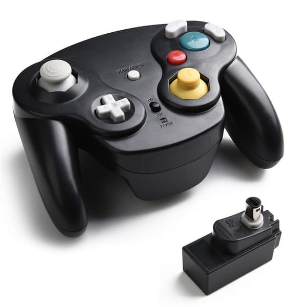Trådlös Handkontroll Kompatibel med Nintendo GameCube / Wii Svart