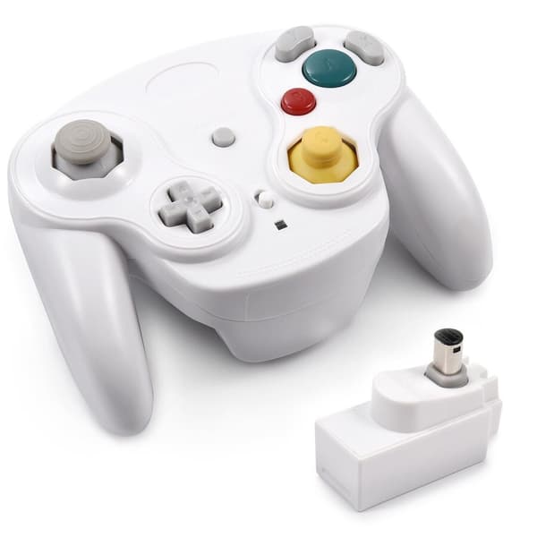 Trådlös Handkontroll Kompatibel med Nintendo GameCube / Wii Vit