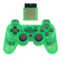 Miniatyrbillede 1 af 2: Trådlös Handkontroll Playstation 2 Transparent/Limegrön