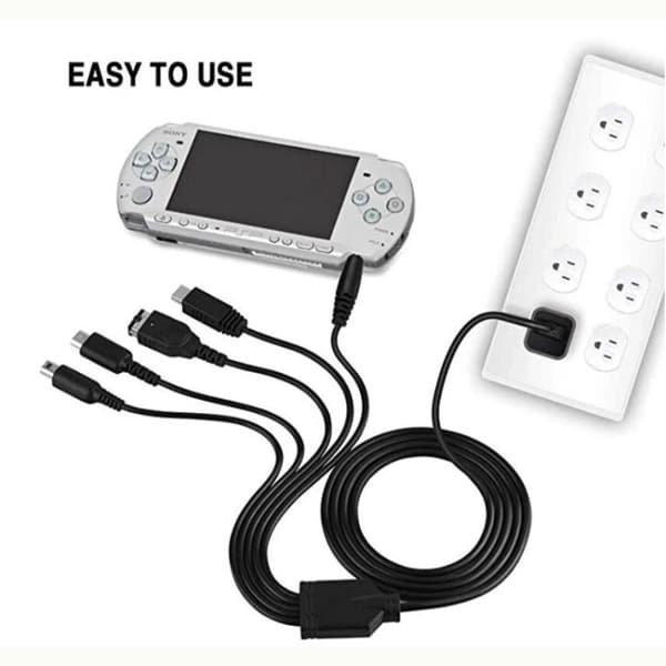 5-i-1 USB-kabel kompatibelt med Nintendo Wii U / 3DSXL / 3DS