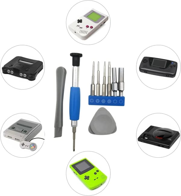 Reparationsset kompatibel med Nintendo Switch / 3DS / DS