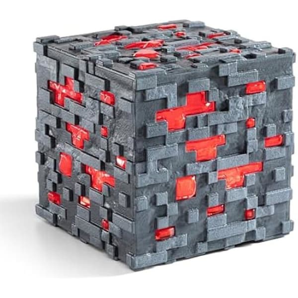 Luminous Diamond Ore Cube - Minecraft - The Noble Collection - Röd - Multi-Platform