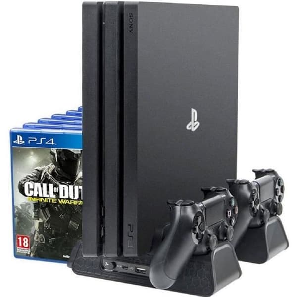 Kylstativ, multifunktions vertikal station, kontrollladdare, för PS4, PS4 Slim, PS4 Pro