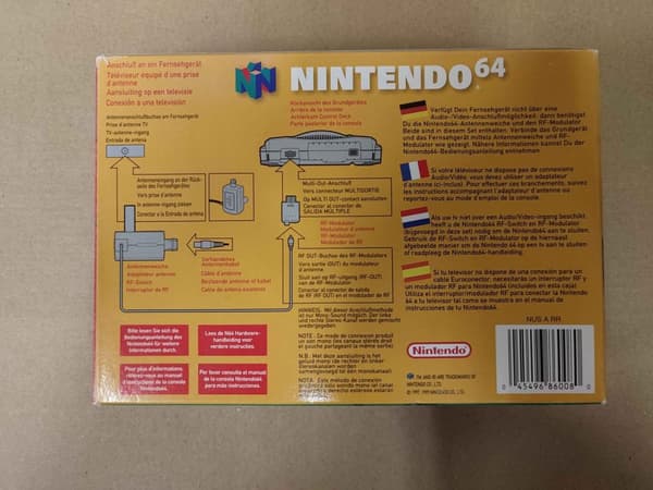 RF Switch Nintendo 64 Original Boxad