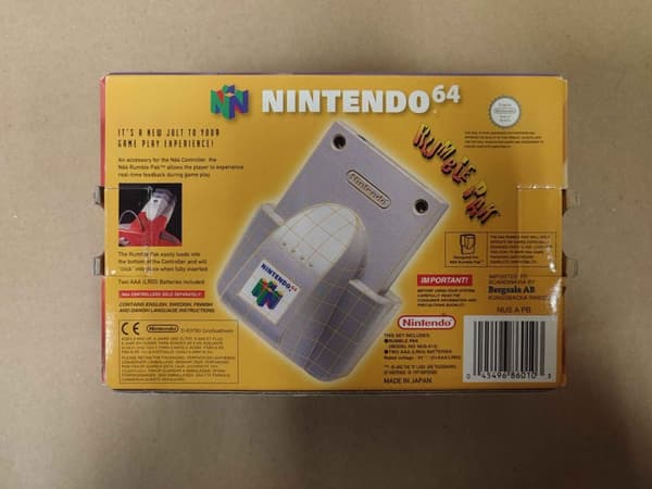 Rumble Pak Nintendo 64 Original Boxad