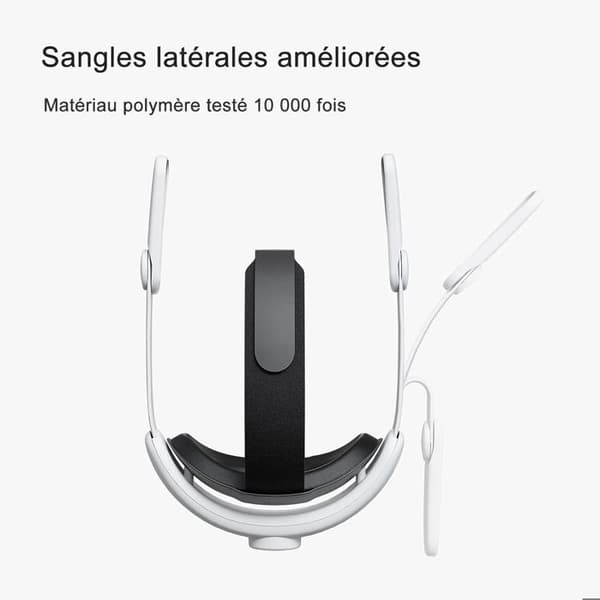 Uppgraderad huvudrem kompatibel med Quest 2-tillbehör, justerbar Elite-rem Minska huvudtrycket Bekväm i VR