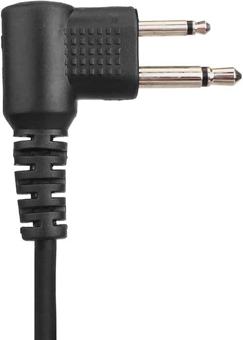 Retevis Walkie Talkie hörsnäcka 2-stifts akustiskt rör Headset hörsnäcka Kompatibel med Motorola CP040 HYT TC-500 TC-600(5 st)