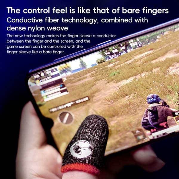 Finger sleeves för mobilgaming med hög känslighet