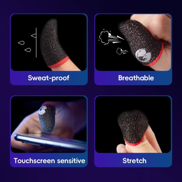 Finger sleeves för mobilgaming med hög känslighet