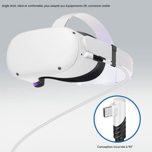 USB 3.0 Link-kabel, 5 meter Kompatibel med Link Oculus quest2, för PC-spelheadset