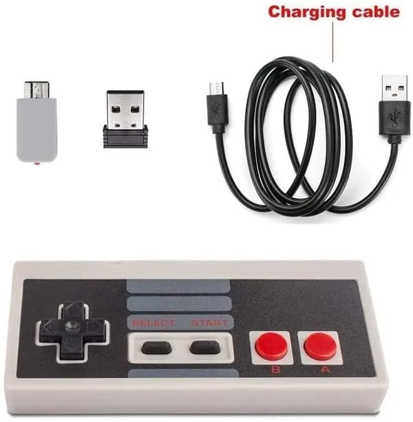 Trådlös Handkontroll Kompatibel med Nintendo Classic Mini (2-pack)