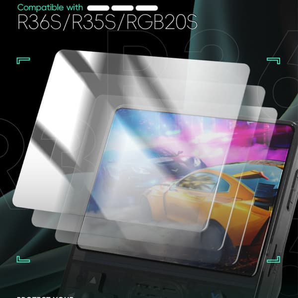 INF 2-Pack herdet glass skjermbeskytter for R36S/R35S/RGB20S