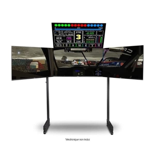 Körsimulator - Next Level Racing - Elit - Fristående skärmstöd - Kolgrå