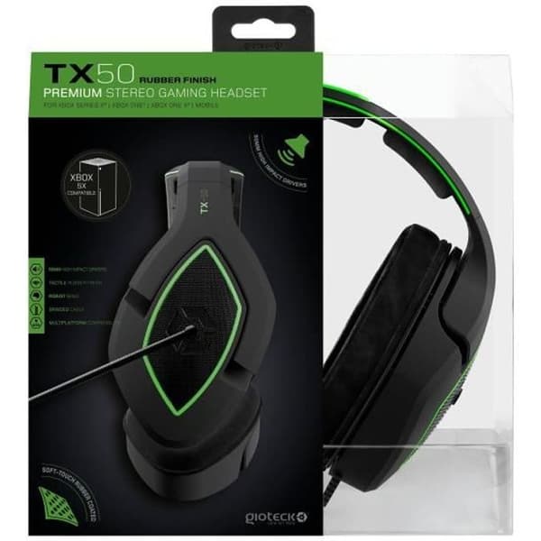 Spelheadset - GIOTECK - TX-50 - Xbox Series X / Xbox One / Xbox One X / Mobil