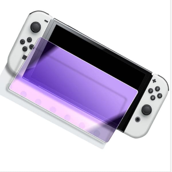 INF Nintendo Switch Arced Purple Light Tempered Glass Skärmskydd