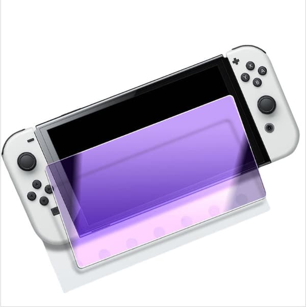 INF Nintendo Switch Arced Purple Light Tempered Glass Skärmskydd