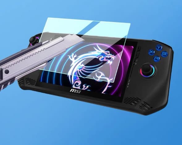 INF 2.5D Arc-Edge HD hærdet glas skærmbeskytter til MSI Claw Gaming Console