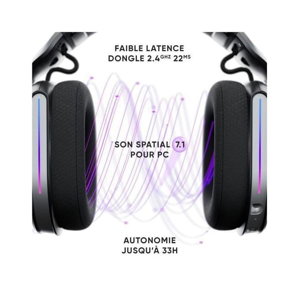 Trådlöst headset - Oniverse - Polaris - Eclipse Black-Tillbehör-PS5