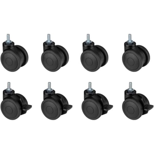 OPLITE Castor Wheel GTR S8 Set med 8 Racing Simulator Cockpit Wheels