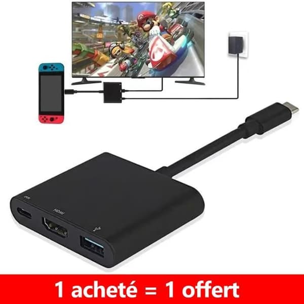 Nintendo Switch HDMI-adapter USB Typ C till 4K 1080 HDMI konverterkabel för Nintendo Switch / Macbook Pro / Samsung Galaxy