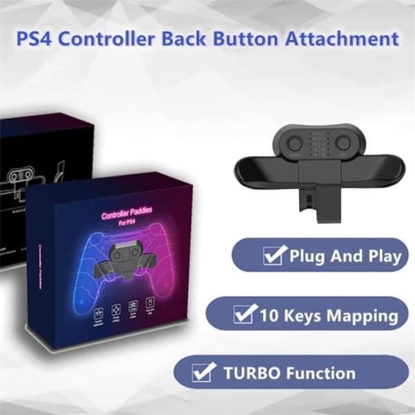 För PS4-kontroll bakknappfäste DualShock4 utvidgade bakspakknappar med Turbo för tillbehör