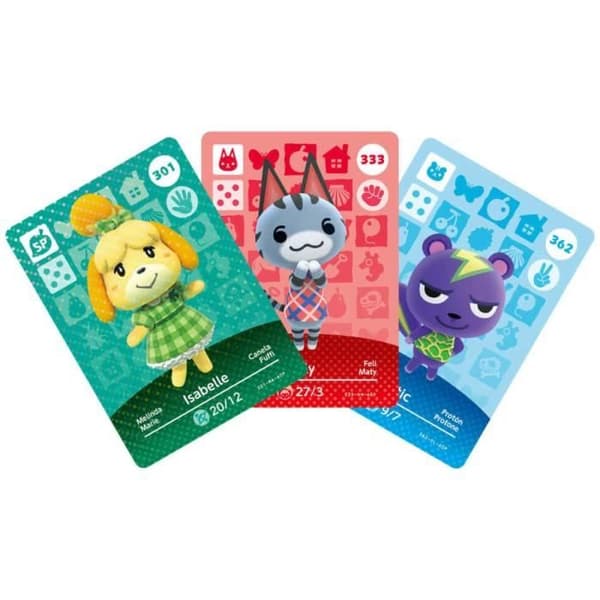 Amiibo-kort - Animal Crossing Series 4 • Innehåller 3 kort inklusive 1 special