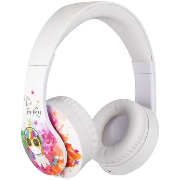Gaming Headset - KONIX - Unik Be Funky - Vit - Multi-Platform