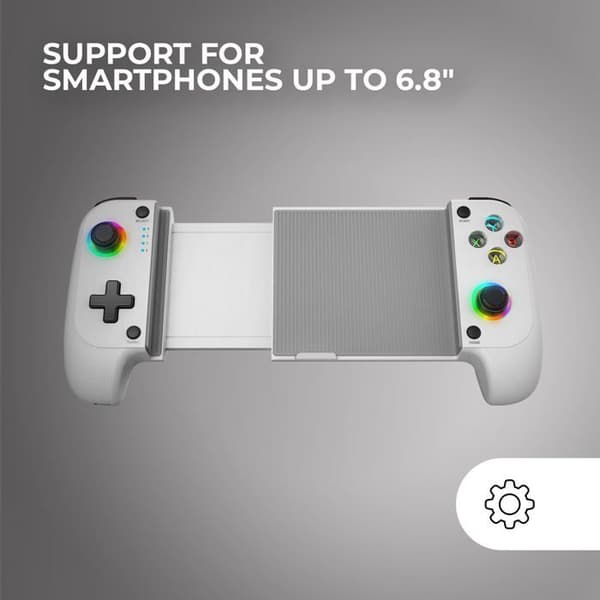 Bluetooth 5.0-kontroller - MARSGAMING - MGPX - RGB Neon - Dubbelvibration - Turbofunktion