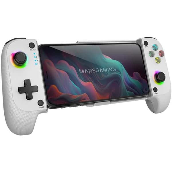Bluetooth 5.0-kontroller - MARSGAMING - MGPX - RGB Neon - Dubbelvibration - Turbofunktion