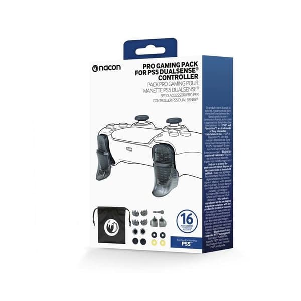 Tillbehör - PS5 - Pro gaming Dualsense-paket - 2 par grepp - 4 precisionsringar - L1/R1 avtryckare