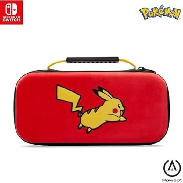 Skyddshölje från PowerA för Nintendo Switch (OLED-modell) - Pikachus hopp, skyddsfodral, spelväska, väska för